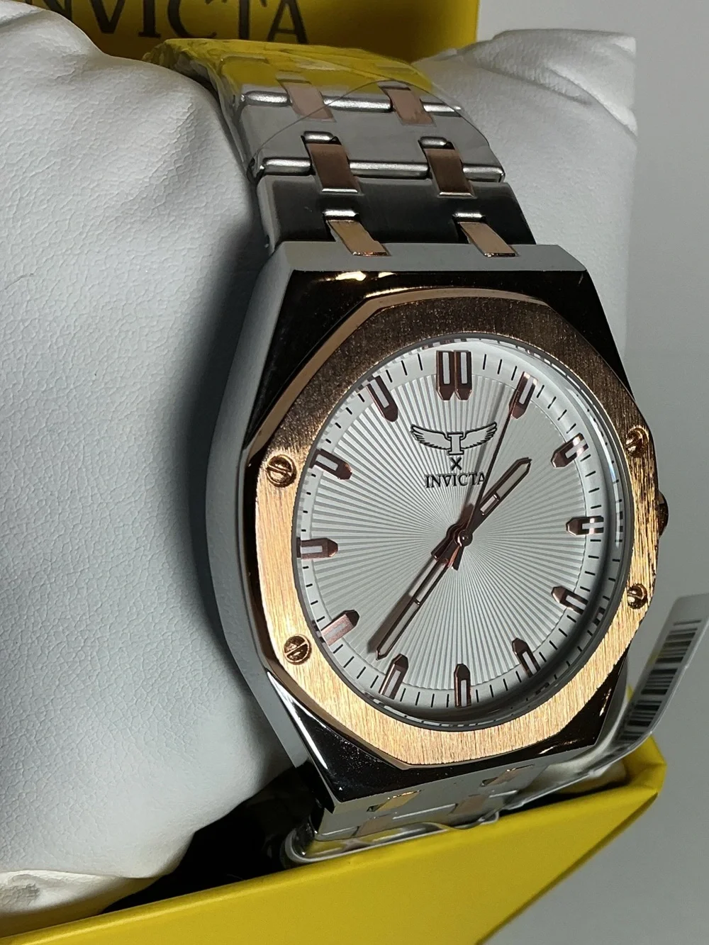 Invicta Men’s Two-Tone Silver and Rose Gold Bracelet Watch